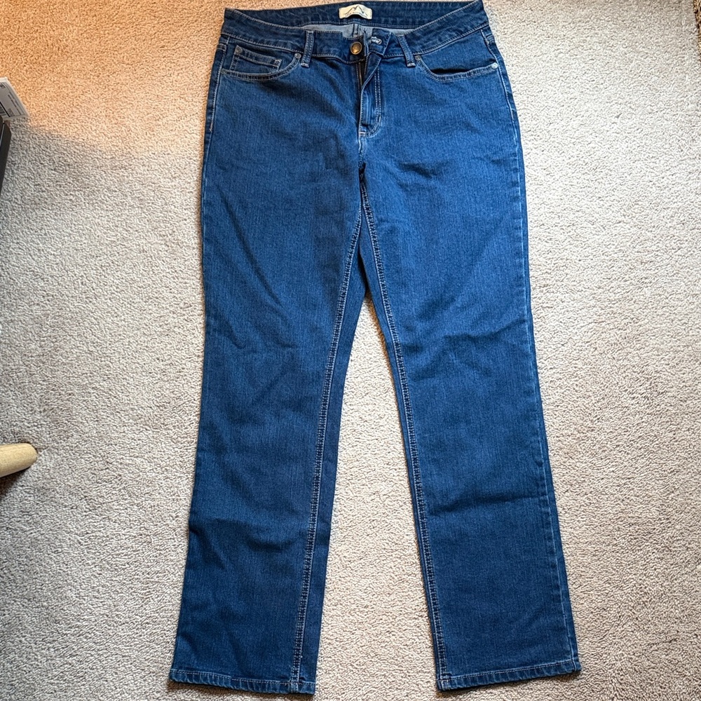 Women's Blue Jeans high rise stretch Blue Mountain